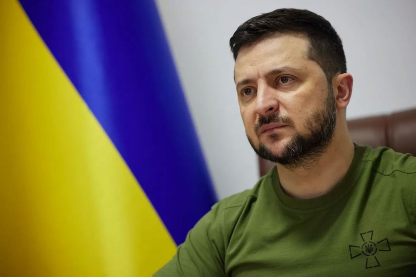 Tổng thống Ukraine Volodymyr Zelensky. (Nguồn: Báo Thế giới & Việt Nam/ AP)