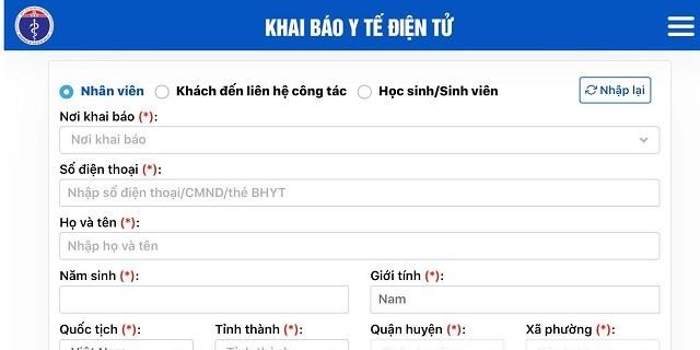 Khai báo Y tế điện tử khi ra vào quận Gò Vấp từ 12h ngày 3/6