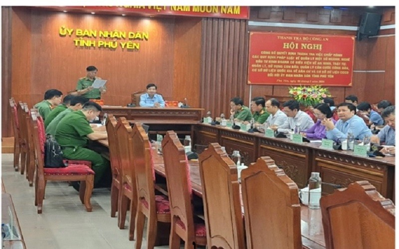 Công bố quyết định thanh tra Ủy ban nhân dân tỉnh Phú Yên (Ảnh: VGP).