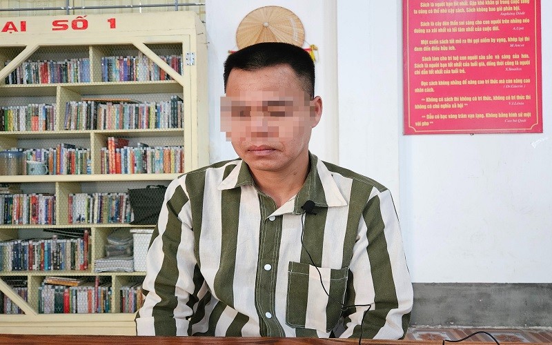 Phạm nhân Sầm Văn Thương hiện đang cải tạo tại trại giam Yên Hạ, C10 - Bộ Công an.