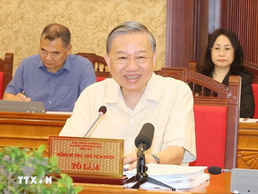 Tổng Bí thư, Chủ tịch nước Tô Lâm phát biểu kết luận - Ảnh: TTXVN