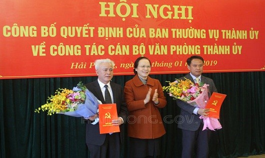 Thành uỷ Hải Phòng có Chánh văn phòng mới