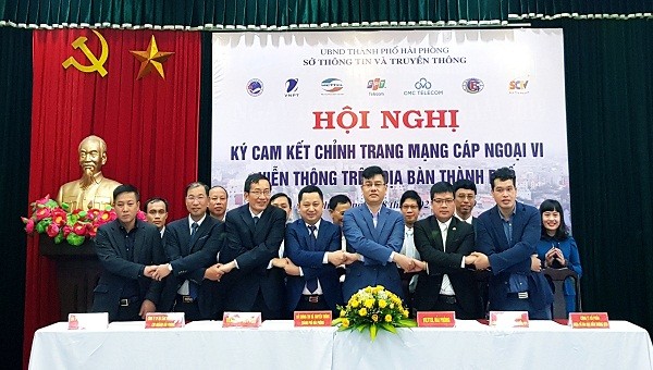 Các đơn vị ký cam kết chỉnh trang