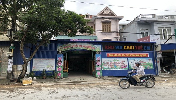 Lớp mầm non tư thục Hoa Sen, nơi xảy ra sự việc