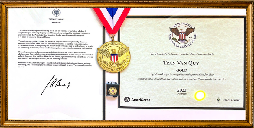 Giải thưởng President’s Volunteer Service Award