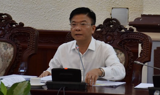 Bộ trưởng Lê Thành Long tại buổi làm việc
