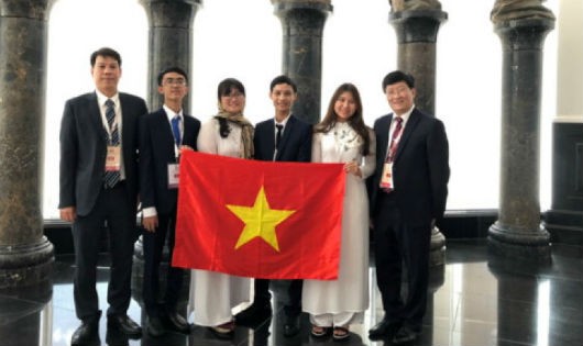 Cả 4 học sinh Việt Nam tham dự Olympic Sinh học quốc tế lần thứ 29 đều đoạt giải (nguồn: Giaoducthodai)