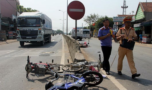 Xe đạp điện tai nạn