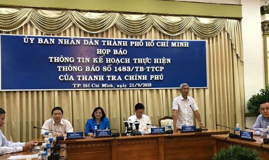 Buổi họp báo thông tin kế hoạch thực hiện Kết luận của Thanh tra Chính phủ về những sai phạm ở Thủ Thiêm