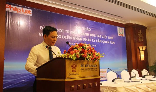 Ông Vũ Hoàng Diệp phát biểu khai mạc Hội thảo