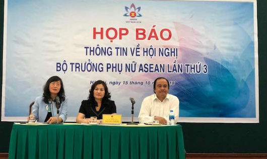 Họp báo thông tin về Hội nghị Bộ trưởng Phụ nữ ASEAN lần thứ 3