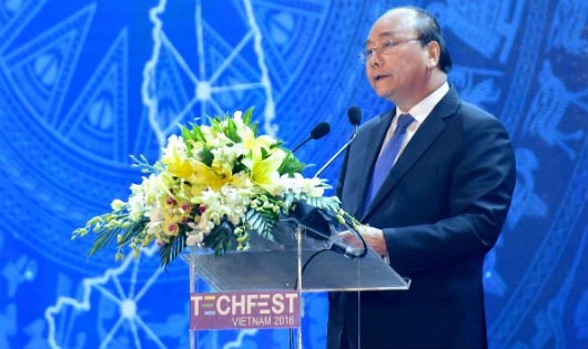 Thủ tướng phát biểu tại Lễ khai mạc Ngày hội khởi nghiệp đổi mới sáng tạo quốc gia TECHFEST VIETNAM 2018