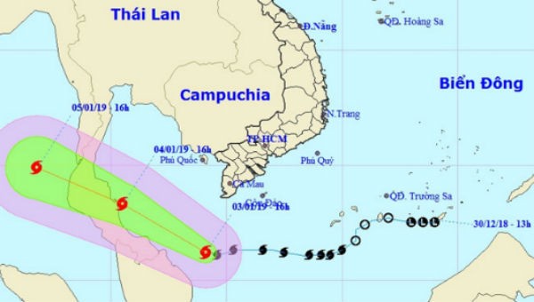 Hành trình của bão Pabuk