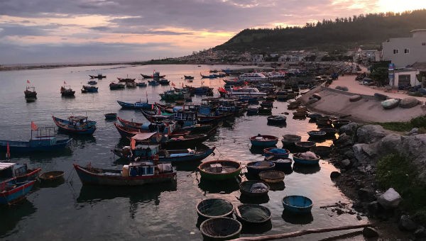 Những đoàn tàu chờ thời tiết thuận lợi sẽ rẽ sóng ra ngư trường Hoàng Sa, Trường Sa .