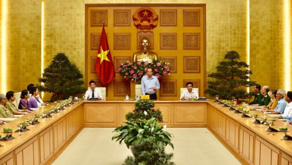 Phó Thủ tướng Trương Hòa Bình phát biểu tại buổi tiếp