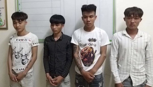 Trần Huy Hoàng, Nguyễn Công Tuần, Dương Thanh Trinh và Nguyễn Đức Thắng tại cơ quan điều tra
