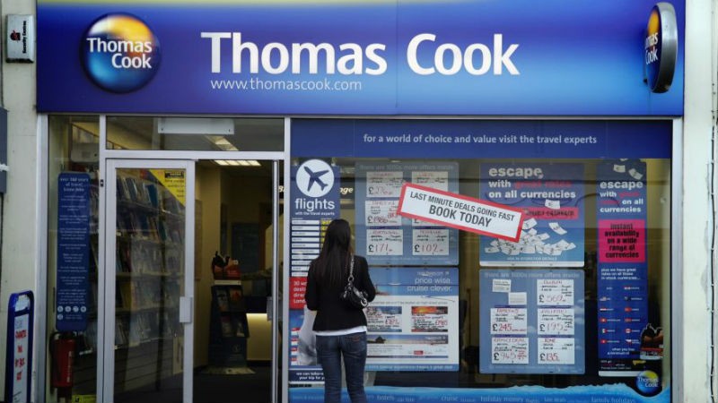 Đế chế du lịch Thomas Cook tuyên bố phá sản gây sốc toàn ngành du lịch thế giới. (Nguồn Getty Images).