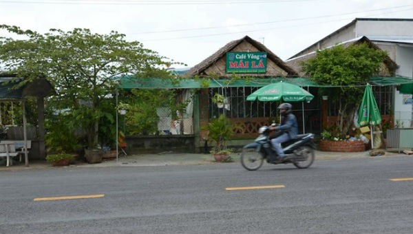 Quán cafe nơi xảy ra án mạng.