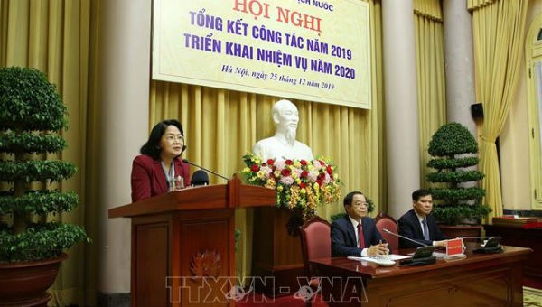 Phó Chủ tịch nước Đặng Thị Ngọc Thịnh phát biểu chỉ đạo hội nghị