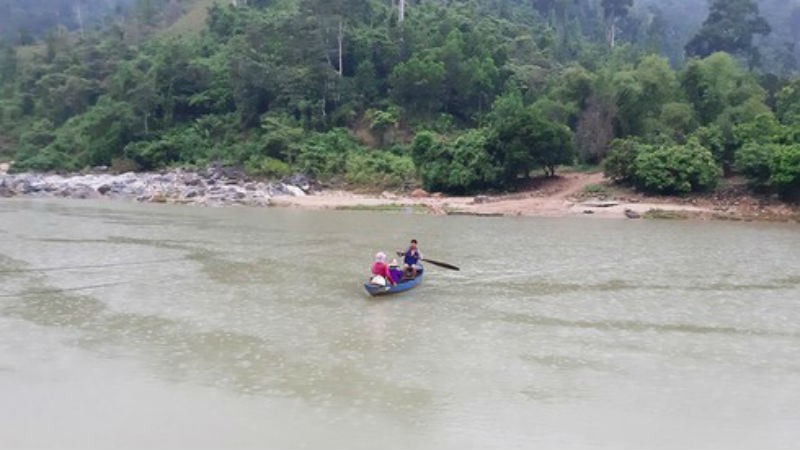 Sông Tranh nơi anh P bị đuối nước.