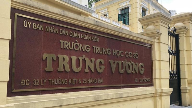 Trường THCS Trưng Vương. Ảnh VnExpress.