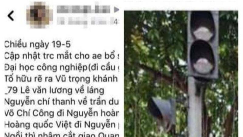 Hình ảnh đăng tải báo chốt 141 của thanh niên trên mạng xã hội.