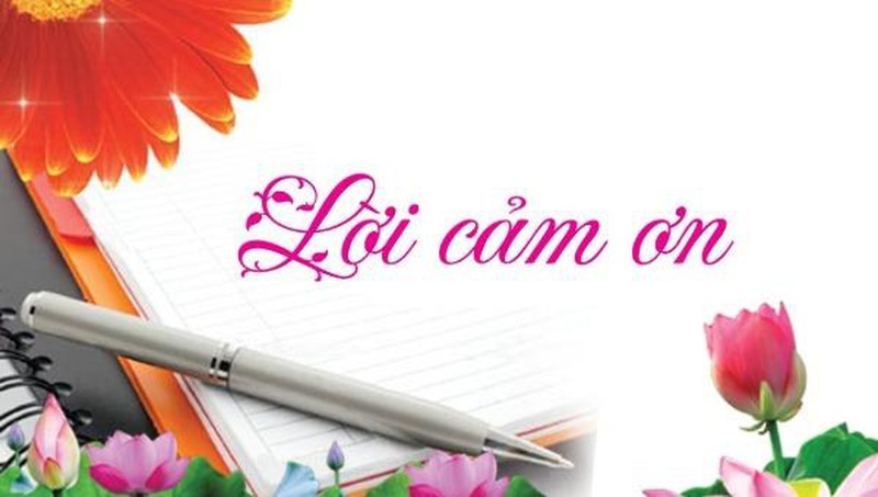 Lời cảm ơn