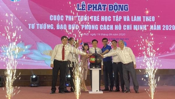 Bấm nút phát động Cuộc thi “Tuổi trẻ học tập và làm theo tư tưởng, đạo đức, phong cách Hồ Chí Minh” năm 2020.