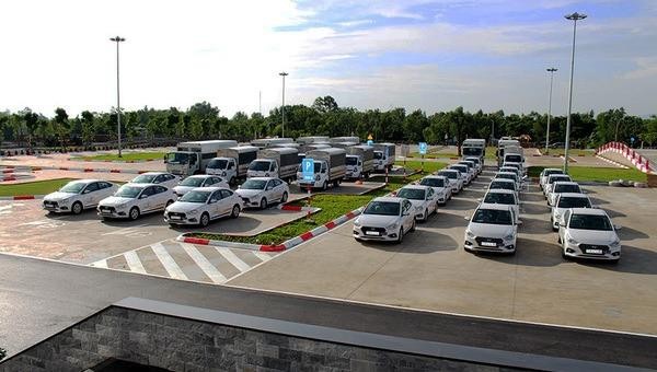 Thăng Long Vũng Tàu xây văn phòng, sân sát hạch lái xe ô tô... trên gần 26.000m2 đất trồng cây.