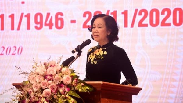 Trưởng Ban Dân vận TƯ Trương Thị Mai phát biểu chỉ đạo Đại hội.