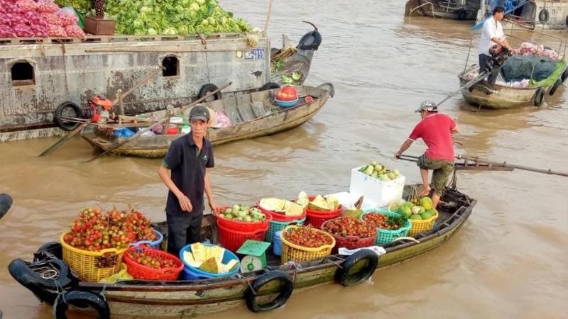 Chú trọng phát triển nông nghiệp liên kết với các ngành thương mại dịch vụ tại Chợ nổi Cái Răng (Cần Thơ).