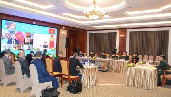 Quang cảnh Đối thoại Chính sách Quốc phòng Việt Nam - Hoa Kỳ năm 2020. 