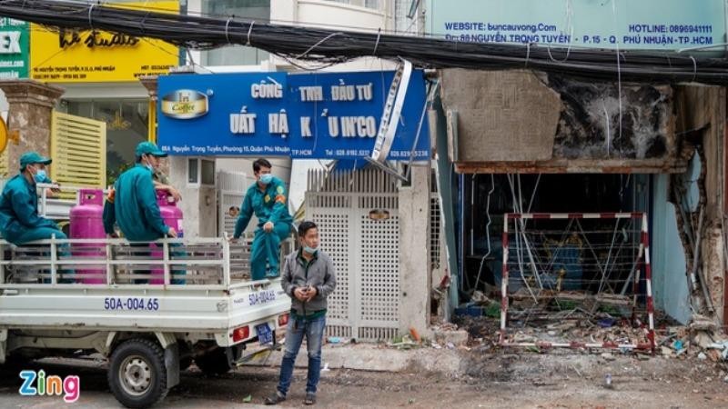 Ngôi nhà tan hoang sau vụ nổ. Ảnh Zing.