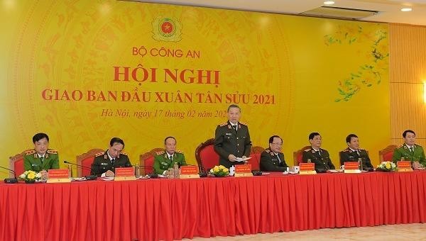 Bộ trưởng Tô Lâm phát biểu tại Hội nghị giao ban.