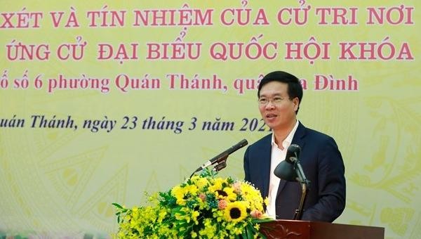 Thường trực Ban Bí thư Võ Văn Thưởng phát biểu tại Hội nghị.