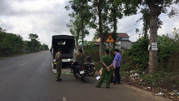 Hiện trường xảy ra vụ tai nạn.