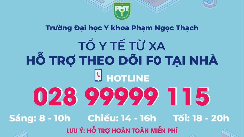 Đại học y khoa Phạm Ngọc Thạch đưa 'tổng đài 700 nhân viên' vào hỗ trợ F0 tại nhà