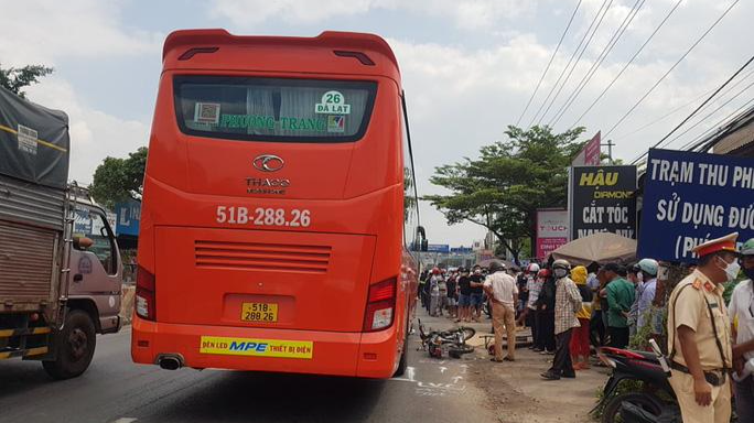 Hiện trường vụ tai nạn.