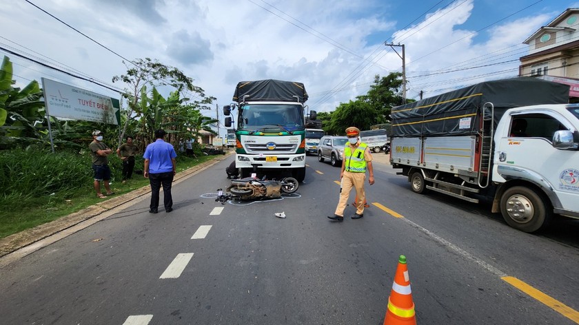 Hiện trường vụ tai nạn.