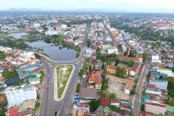 TP Bảo Lộc nhìn từ trên cao.