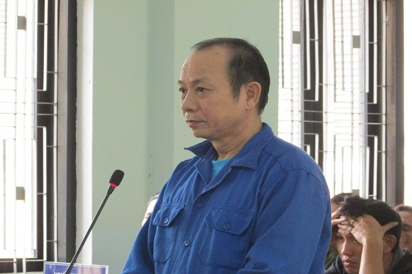 Bị cáo Nguyễn Quốc Long tại phiên tòa sơ thẩm