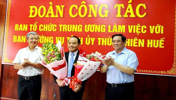 Đại tá Nguyễn Quốc Đoàn giữ chức vụ Phó Bí thư Tỉnh ủy Thừa Thiên- Huế nhiệm kỳ 2015 - 2020. Ảnh: Anh Phong.