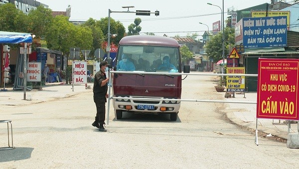 Khu vực phong tỏa nơi có ca mắc COVID-19 tại huyện Phú Lộc, tỉnh TT- Huế