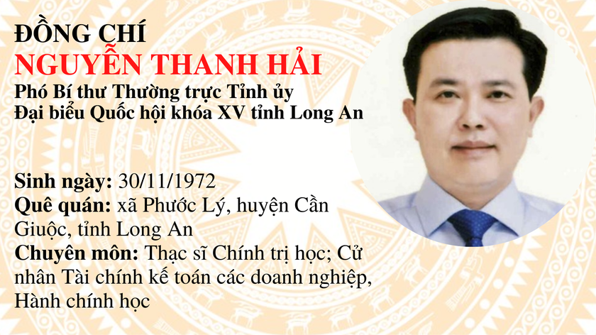 Phó Bí thư Thường trực Tỉnh ủy Long An làm Trưởng Đoàn ĐBQH tỉnh Long An