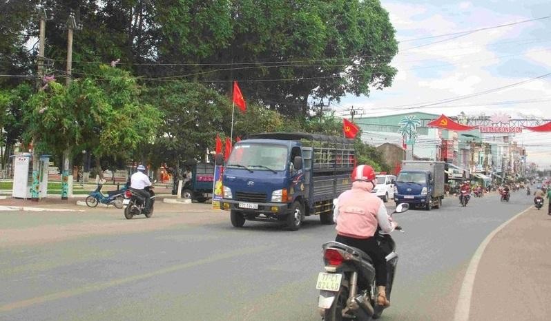 Một góc thị xã Hoài Nhơn.