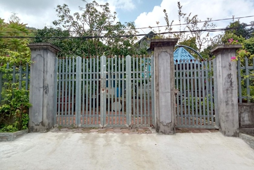 Một nhà ở kiên cố được xây dựng trái phép ở Quy Nhơn.