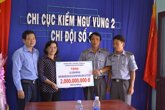 TP.HCM hỗ trợ 2 tỉ đồng cho Chi đội kiểm ngư 3