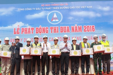 Phát động thi đua năm 2016 Dự án xây dựng đường cao tốc Đà Nẵng- Quảng Ngãi