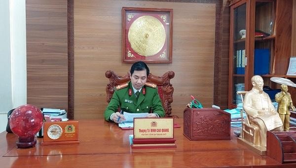 Thượng tá Đinh Cao Quang, Trưởng Công an thành phố Đồng Hới.