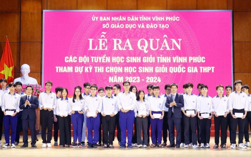 Vĩnh Phúc đứng thứ 4 cả nước tại kỳ thi chọn học sinh giỏi quốc gia